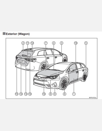 toyota avensis 2016-2017 owners manual rhd and lhd
